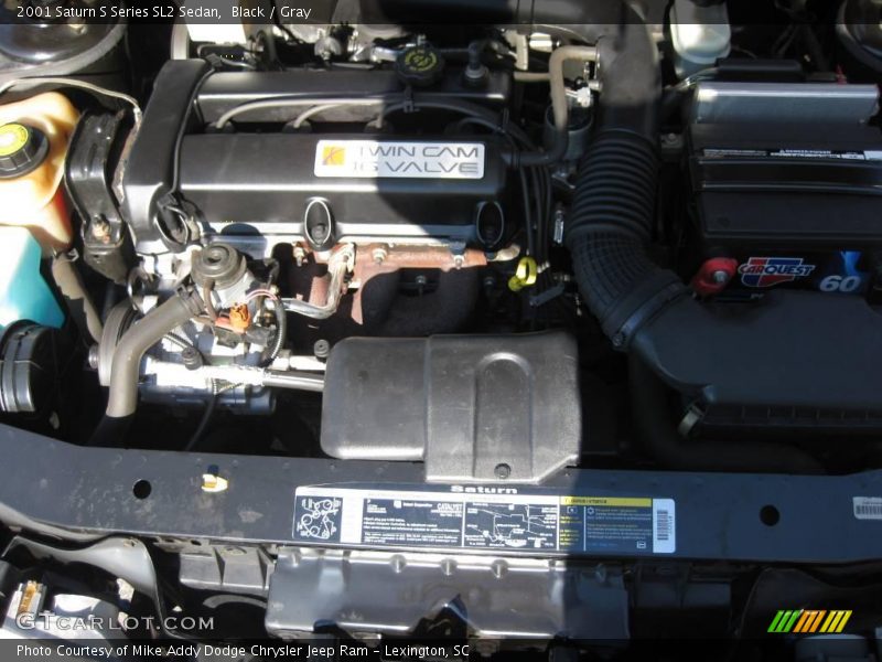 Black / Gray 2001 Saturn S Series SL2 Sedan