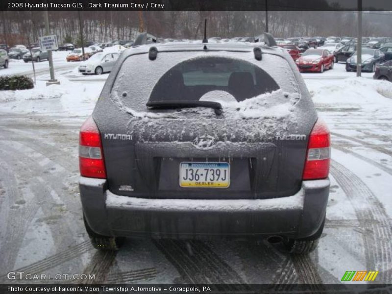 Dark Titanium Gray / Gray 2008 Hyundai Tucson GLS