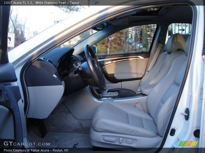 White Diamond Pearl / Taupe 2007 Acura TL 3.2