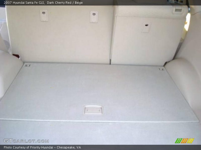 Dark Cherry Red / Beige 2007 Hyundai Santa Fe GLS