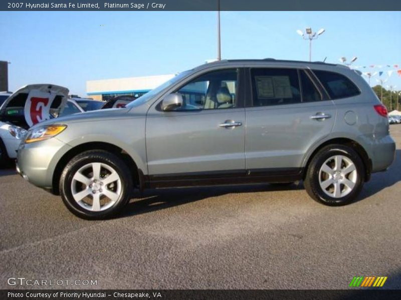 Platinum Sage / Gray 2007 Hyundai Santa Fe Limited