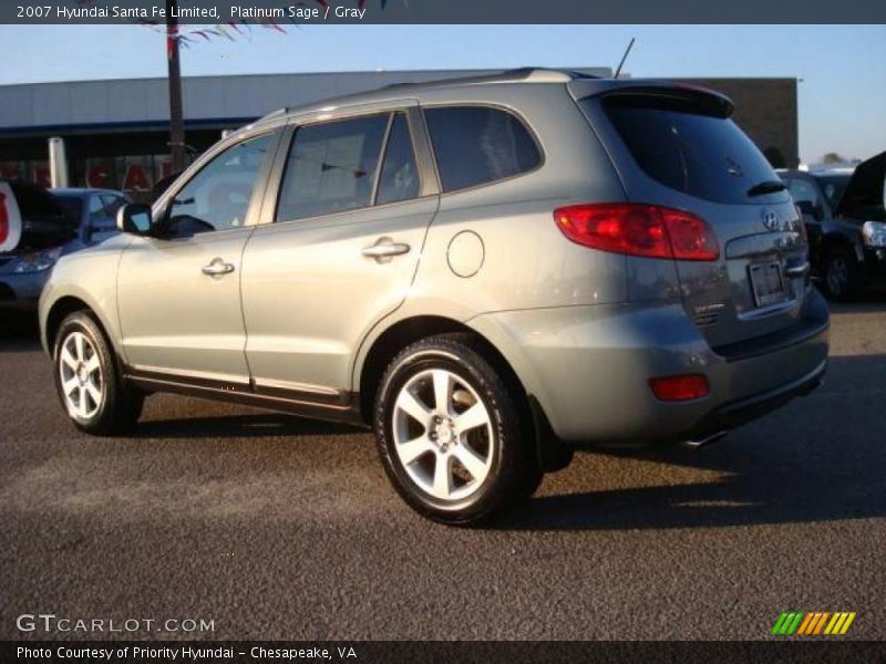 Platinum Sage / Gray 2007 Hyundai Santa Fe Limited