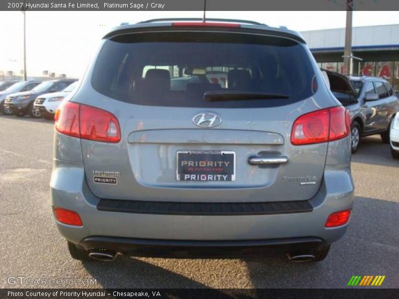 Platinum Sage / Gray 2007 Hyundai Santa Fe Limited