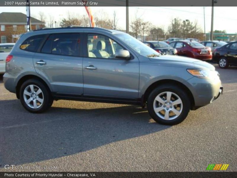 Platinum Sage / Gray 2007 Hyundai Santa Fe Limited