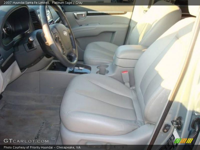 Platinum Sage / Gray 2007 Hyundai Santa Fe Limited