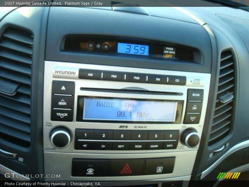 Platinum Sage / Gray 2007 Hyundai Santa Fe Limited