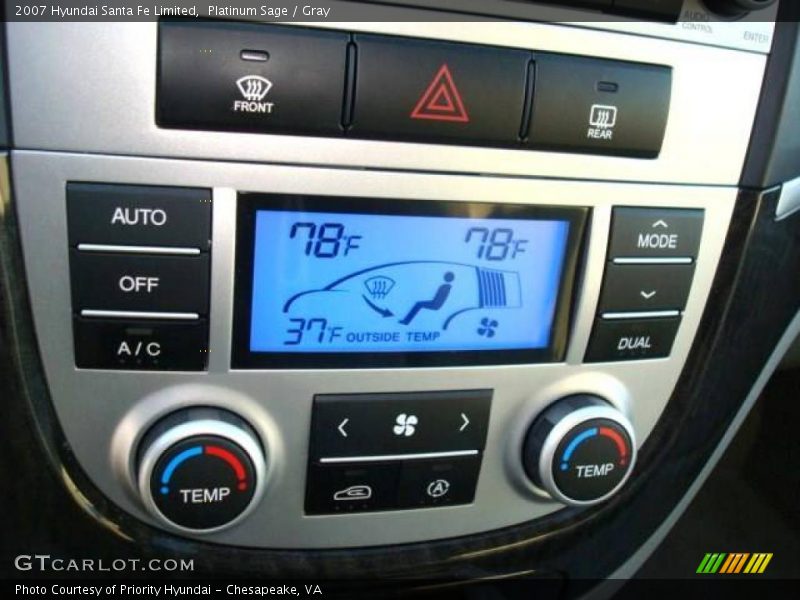 Platinum Sage / Gray 2007 Hyundai Santa Fe Limited