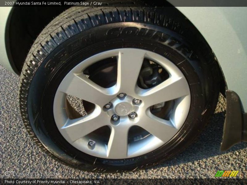 Platinum Sage / Gray 2007 Hyundai Santa Fe Limited