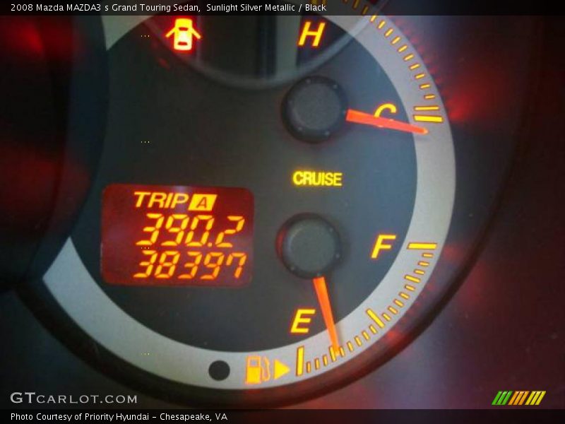 Sunlight Silver Metallic / Black 2008 Mazda MAZDA3 s Grand Touring Sedan