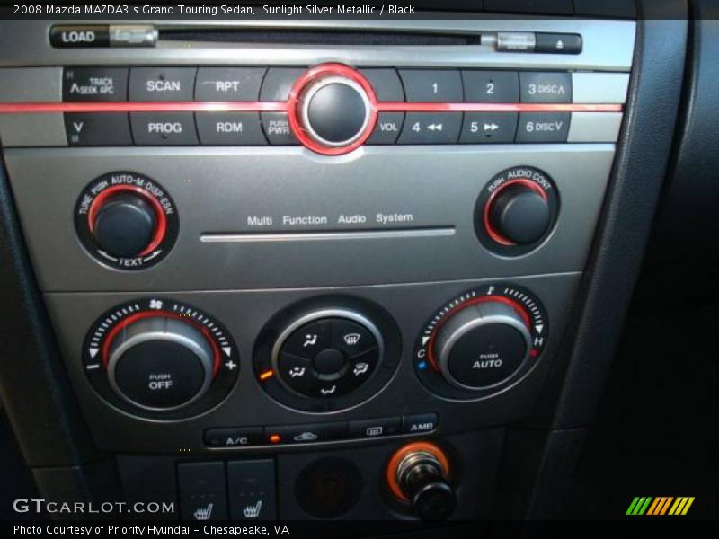 Sunlight Silver Metallic / Black 2008 Mazda MAZDA3 s Grand Touring Sedan