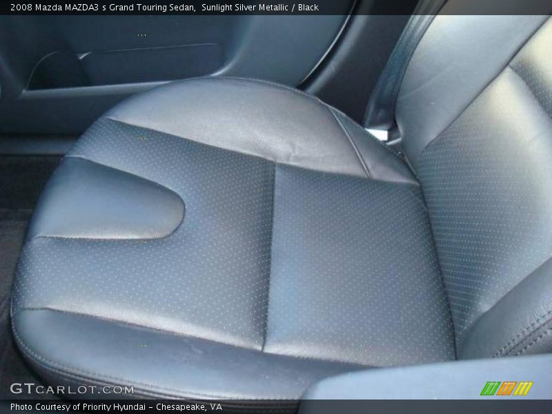 Sunlight Silver Metallic / Black 2008 Mazda MAZDA3 s Grand Touring Sedan