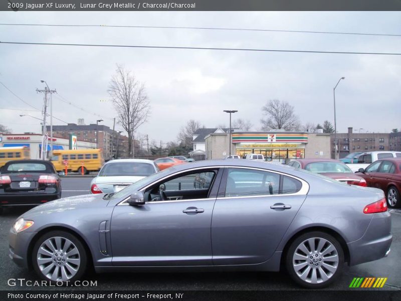 Lunar Grey Metallic / Charcoal/Charcoal 2009 Jaguar XF Luxury