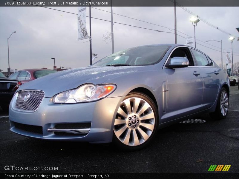 Frost Blue Metallic / Dove/Charcoal 2009 Jaguar XF Luxury