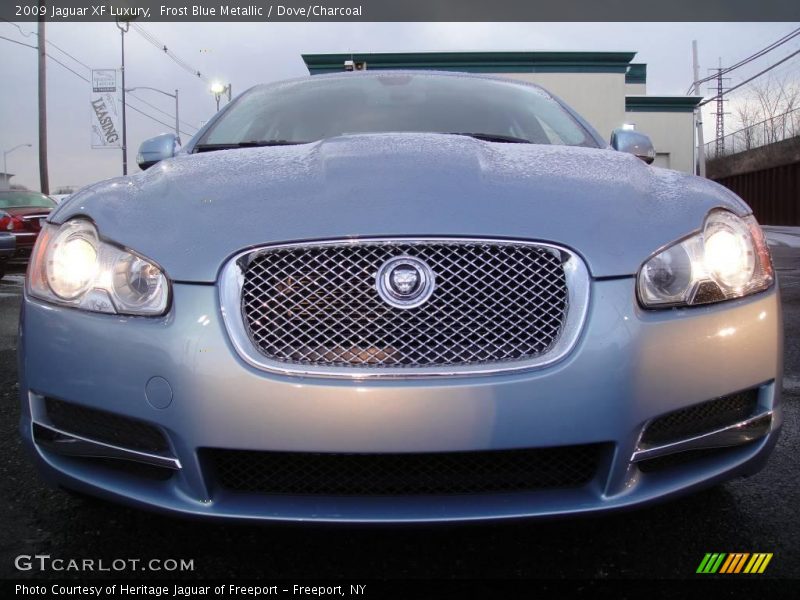 Frost Blue Metallic / Dove/Charcoal 2009 Jaguar XF Luxury