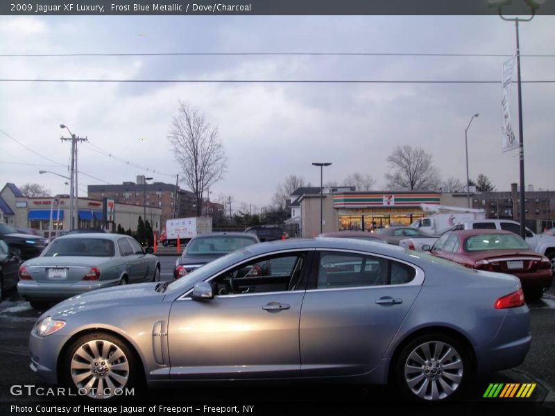 Frost Blue Metallic / Dove/Charcoal 2009 Jaguar XF Luxury