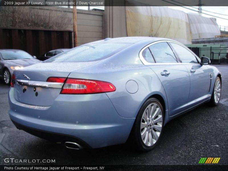 Frost Blue Metallic / Dove/Charcoal 2009 Jaguar XF Luxury