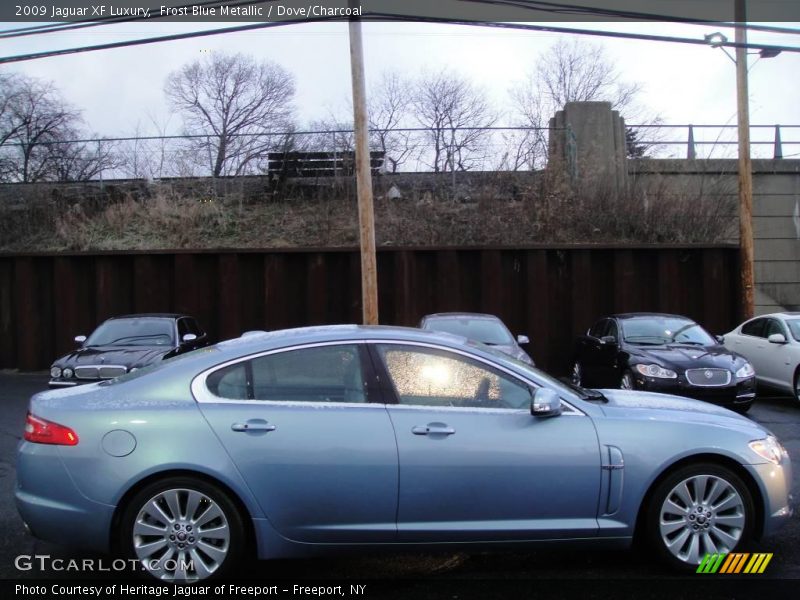 Frost Blue Metallic / Dove/Charcoal 2009 Jaguar XF Luxury