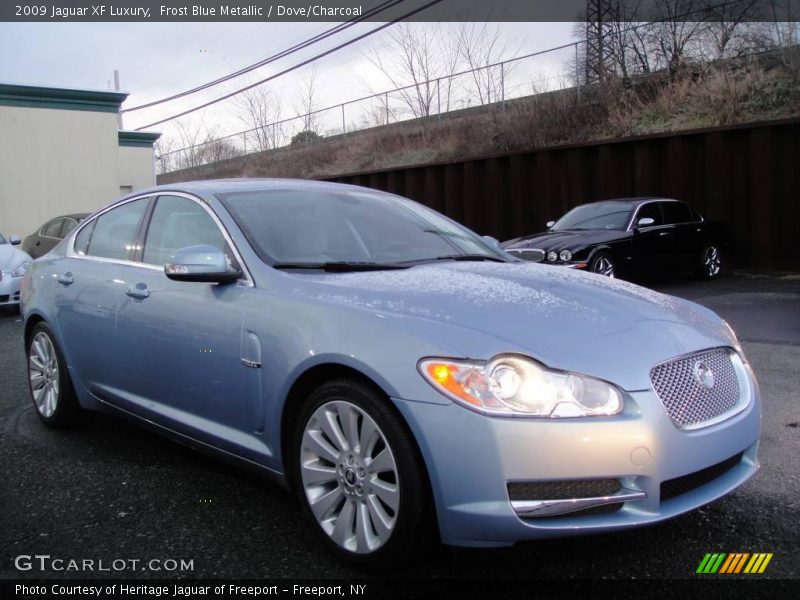 Frost Blue Metallic / Dove/Charcoal 2009 Jaguar XF Luxury
