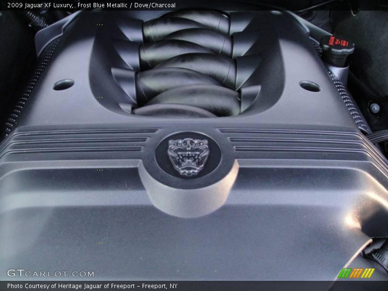 Frost Blue Metallic / Dove/Charcoal 2009 Jaguar XF Luxury