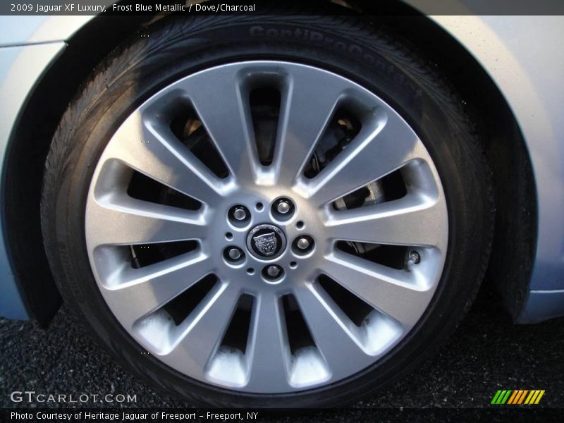 Frost Blue Metallic / Dove/Charcoal 2009 Jaguar XF Luxury
