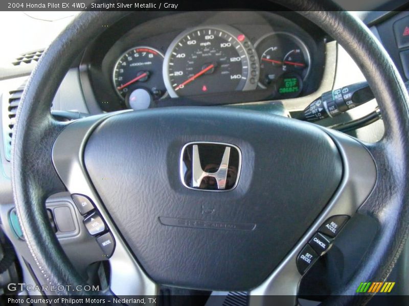 Starlight Silver Metallic / Gray 2004 Honda Pilot EX 4WD