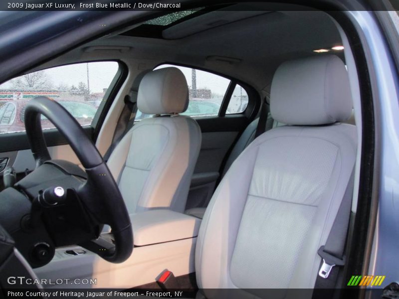 Frost Blue Metallic / Dove/Charcoal 2009 Jaguar XF Luxury
