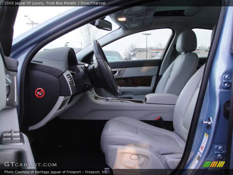Frost Blue Metallic / Dove/Charcoal 2009 Jaguar XF Luxury