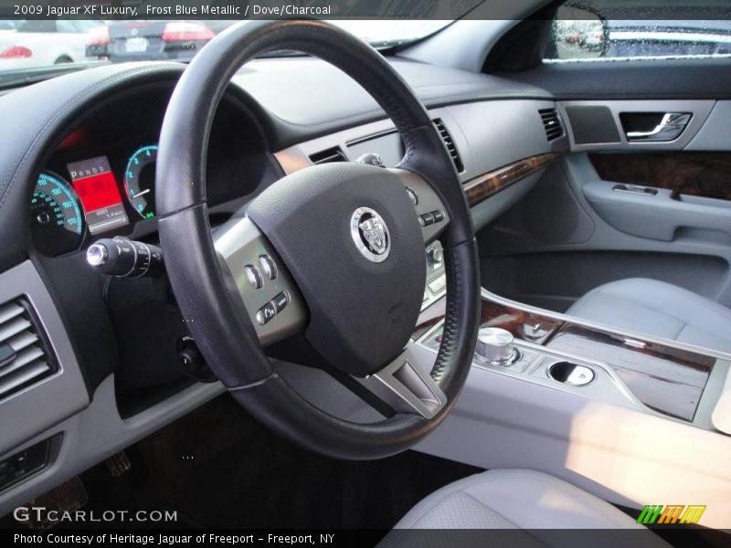 Frost Blue Metallic / Dove/Charcoal 2009 Jaguar XF Luxury
