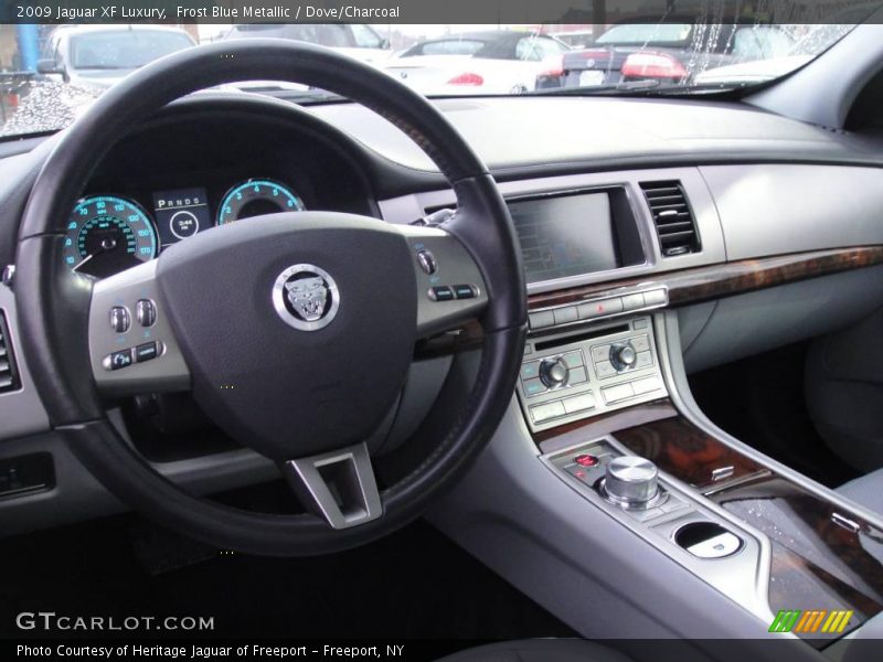 Frost Blue Metallic / Dove/Charcoal 2009 Jaguar XF Luxury