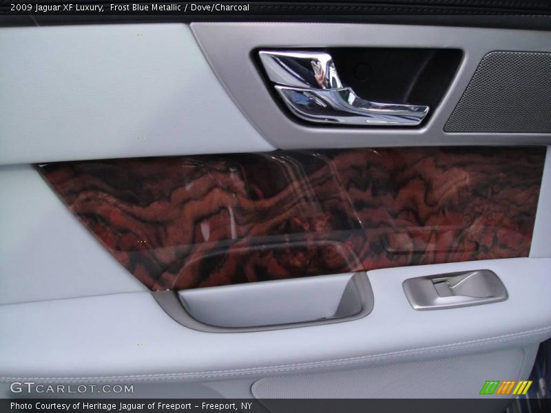 Frost Blue Metallic / Dove/Charcoal 2009 Jaguar XF Luxury