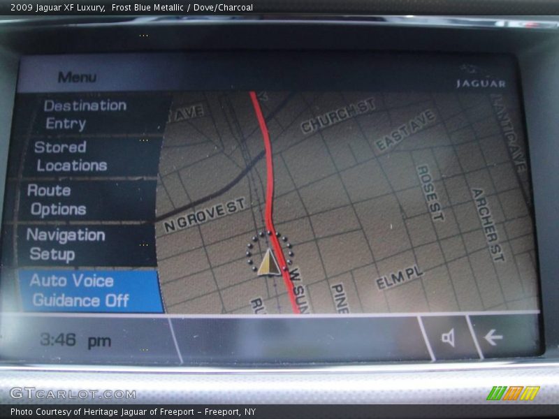 Frost Blue Metallic / Dove/Charcoal 2009 Jaguar XF Luxury