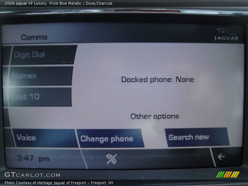 Frost Blue Metallic / Dove/Charcoal 2009 Jaguar XF Luxury