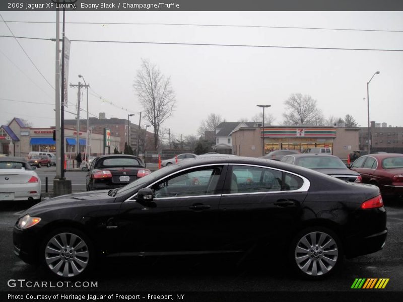 Ebony Black / Champagne/Truffle 2009 Jaguar XF Luxury