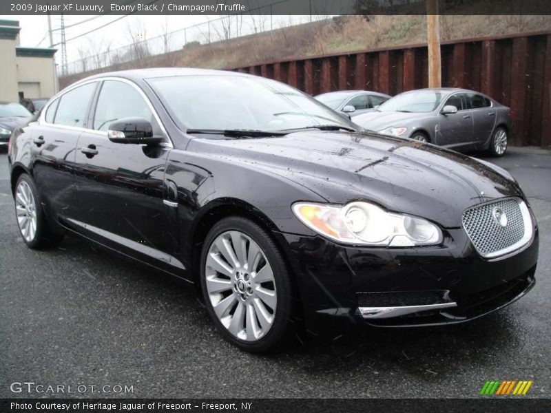 Ebony Black / Champagne/Truffle 2009 Jaguar XF Luxury