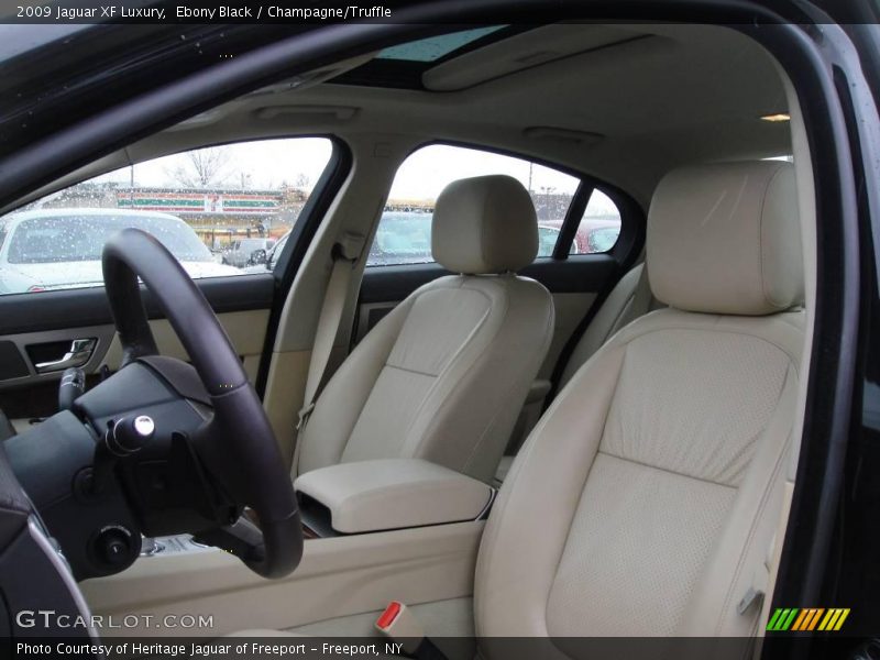 Ebony Black / Champagne/Truffle 2009 Jaguar XF Luxury