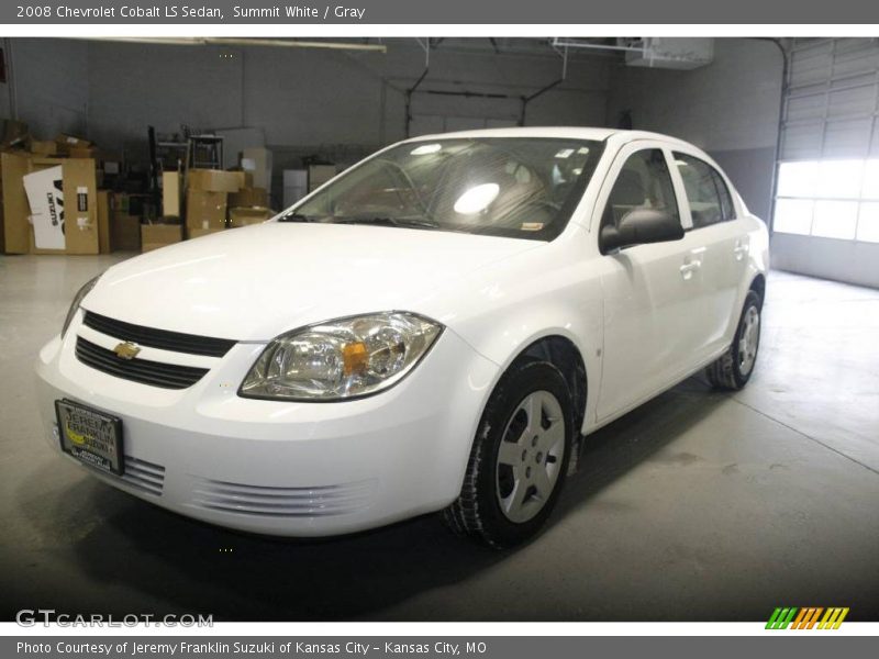 Summit White / Gray 2008 Chevrolet Cobalt LS Sedan