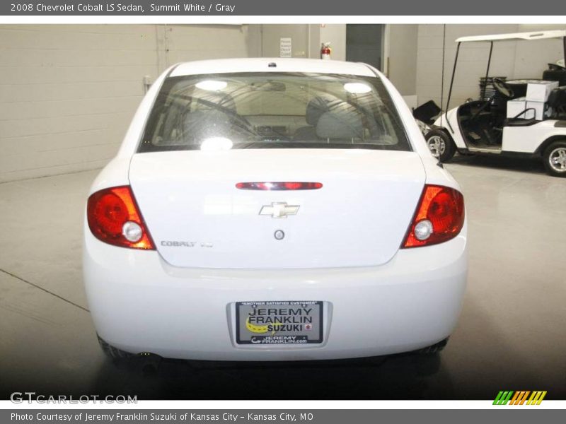 Summit White / Gray 2008 Chevrolet Cobalt LS Sedan