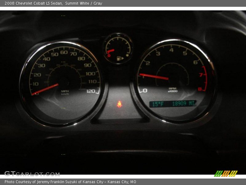 Summit White / Gray 2008 Chevrolet Cobalt LS Sedan