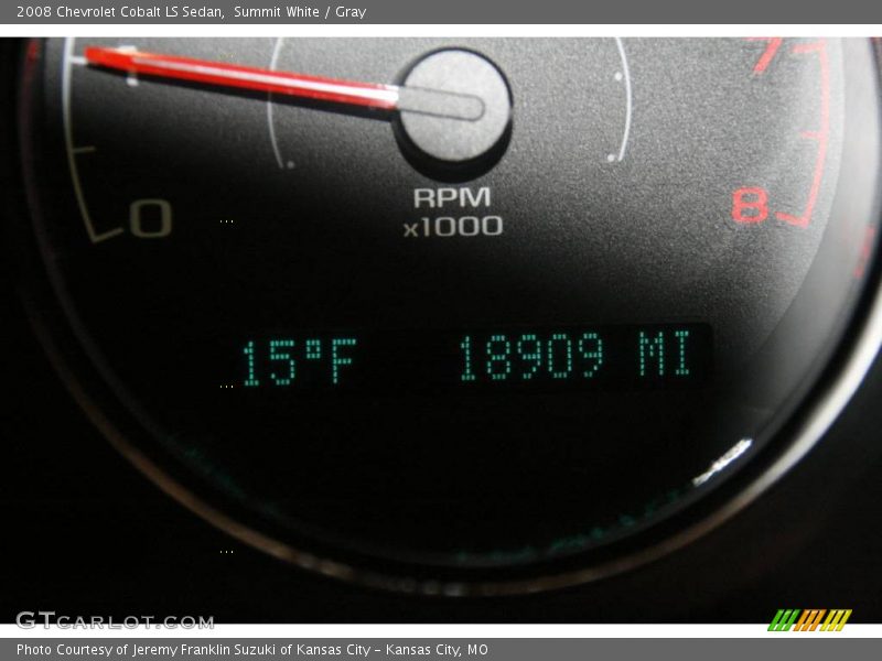 Summit White / Gray 2008 Chevrolet Cobalt LS Sedan