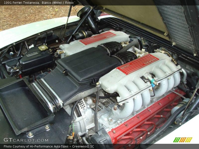  1991 Testarossa  Engine - 4.9 Liter DOHC 48-Valve Flat 12 Cylinder