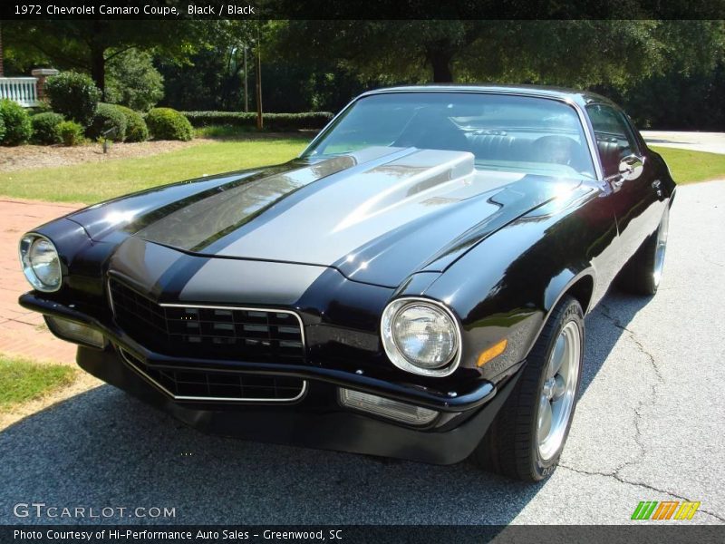 Black / Black 1972 Chevrolet Camaro Coupe