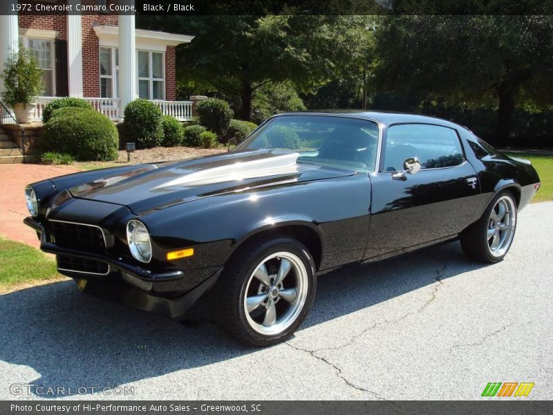 Black / Black 1972 Chevrolet Camaro Coupe