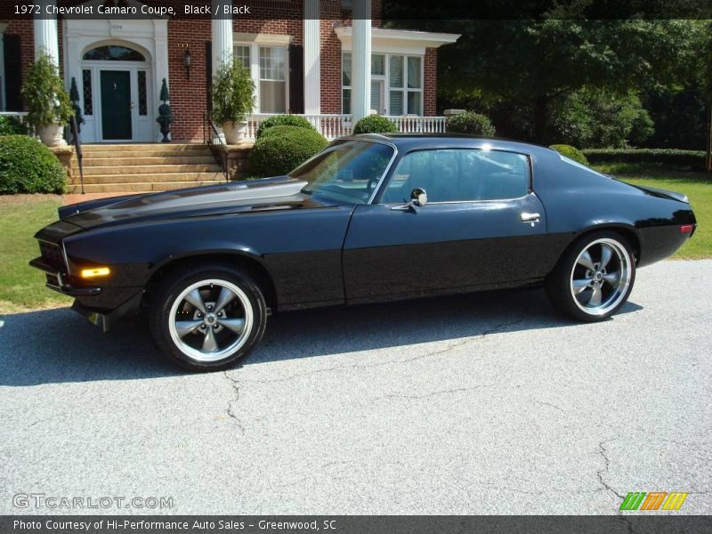 Black / Black 1972 Chevrolet Camaro Coupe