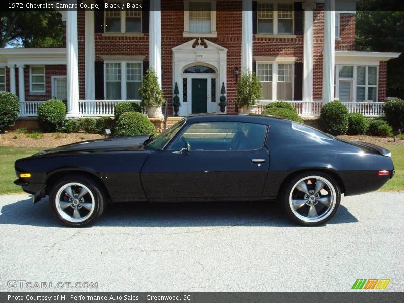 Black / Black 1972 Chevrolet Camaro Coupe