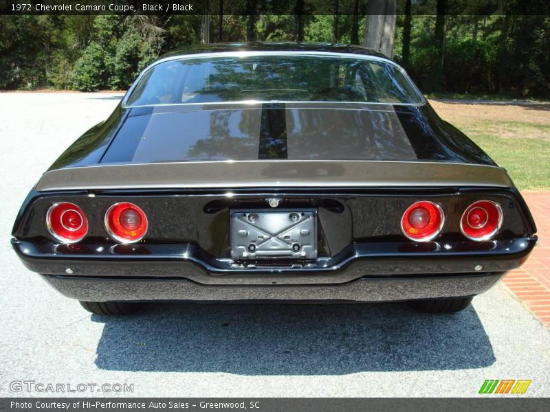 Black / Black 1972 Chevrolet Camaro Coupe