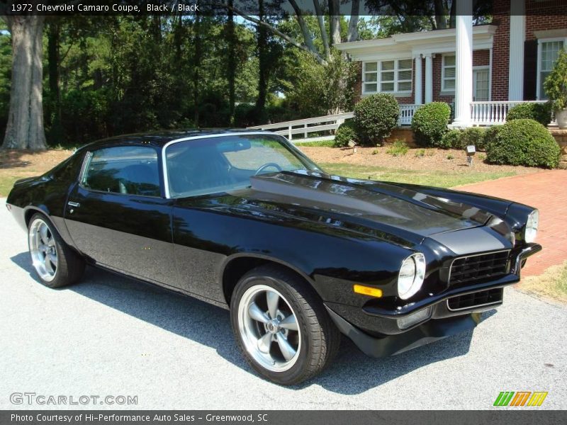 Black / Black 1972 Chevrolet Camaro Coupe