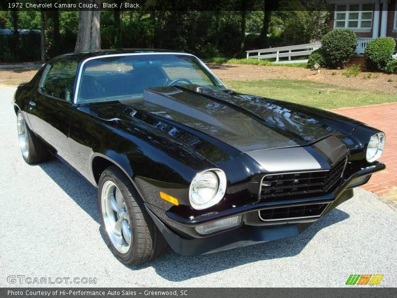 Black / Black 1972 Chevrolet Camaro Coupe