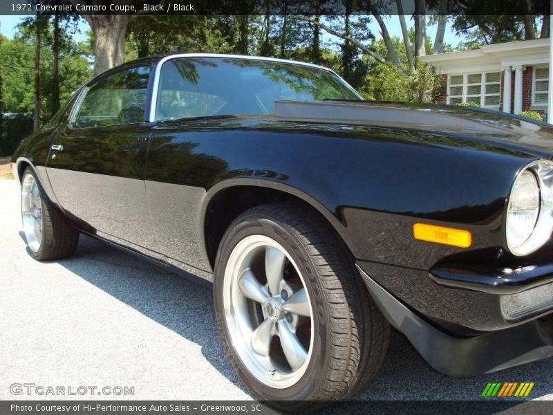 Black / Black 1972 Chevrolet Camaro Coupe