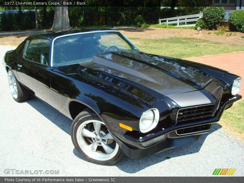 Black / Black 1972 Chevrolet Camaro Coupe