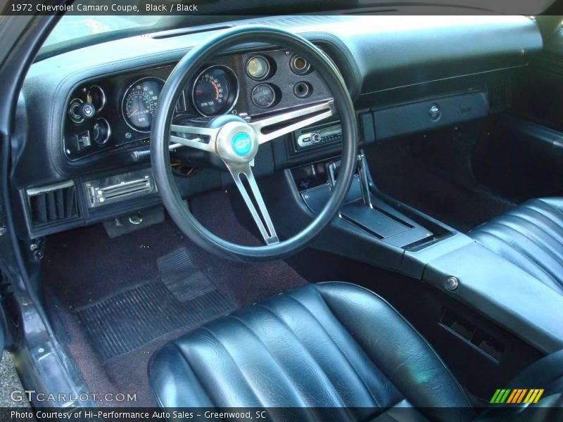 Black / Black 1972 Chevrolet Camaro Coupe